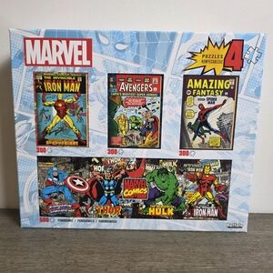 NEW - Marvel Comic Book Puzzle Set
